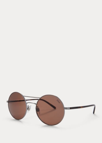 Gafas De Sol Polo Ralph Lauren Mujer Chocolate - Double-Bridge Round - MKPTH9038